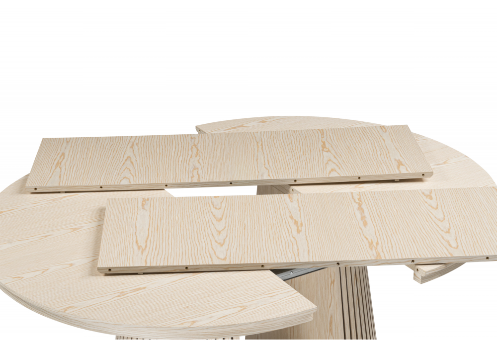 Деревянный стол Mersin 120(200)x120 шпон дуба / бук