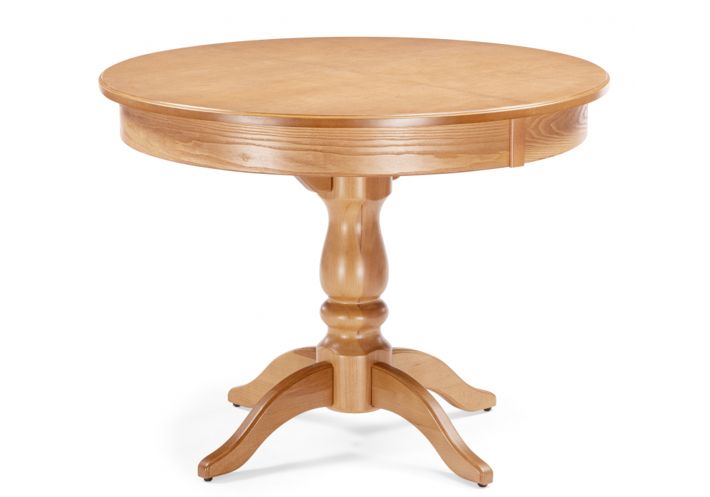 Деревянный стол Орден 100(140)x100 круглый дуб