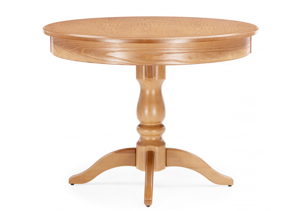 Деревянный стол Орден 100(140)x100 круглый дуб