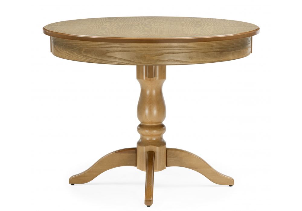 Деревянный стол Орден 100(140)x100 круглый дуб