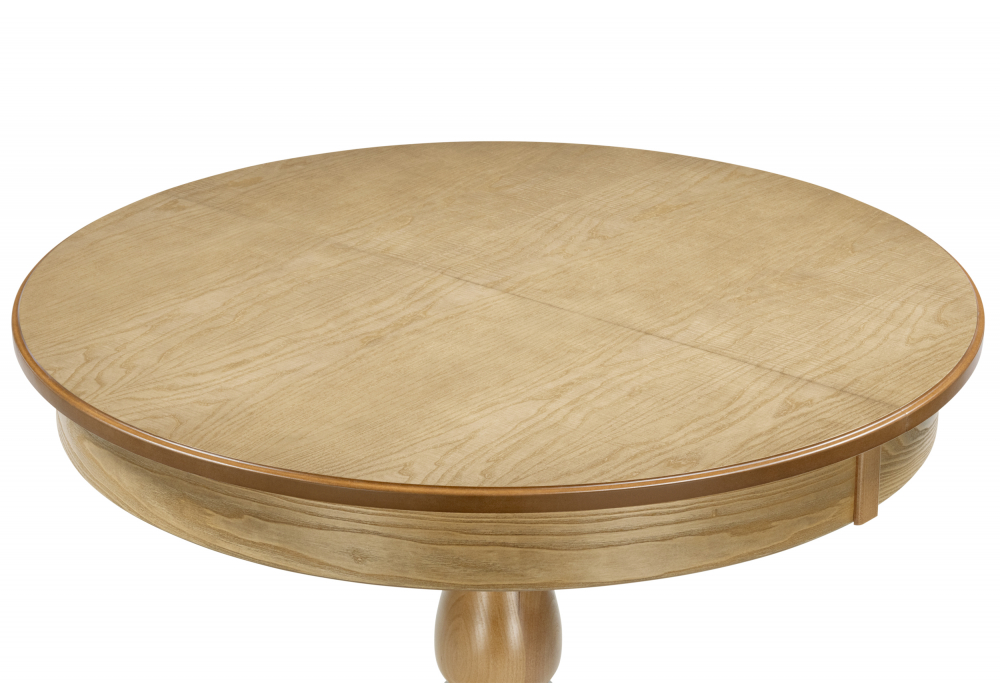 Деревянный стол Орден 100(140)x100 круглый дуб