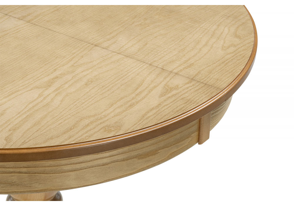 Деревянный стол Орден 100(140)x100 круглый дуб