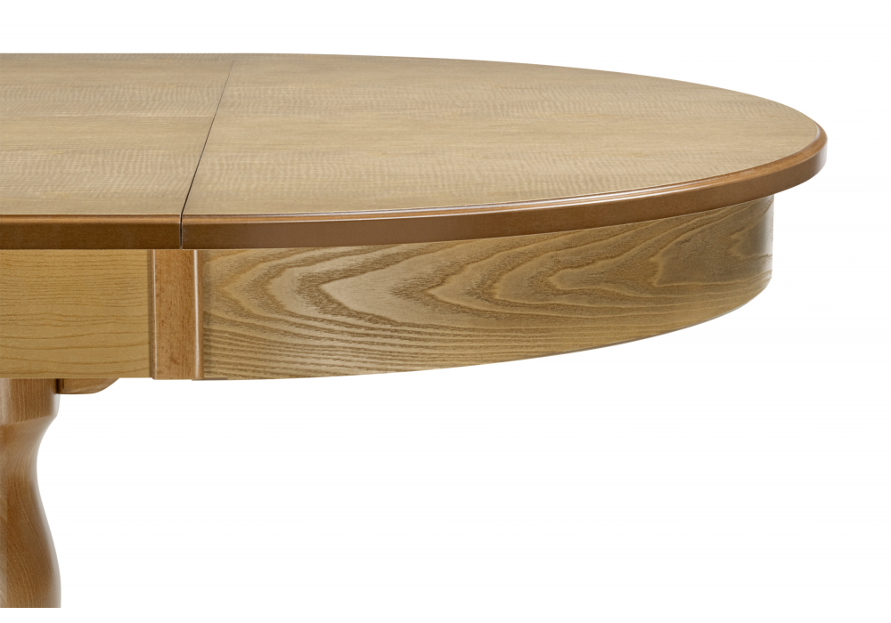 Деревянный стол Орден 100(140)x100 круглый дуб