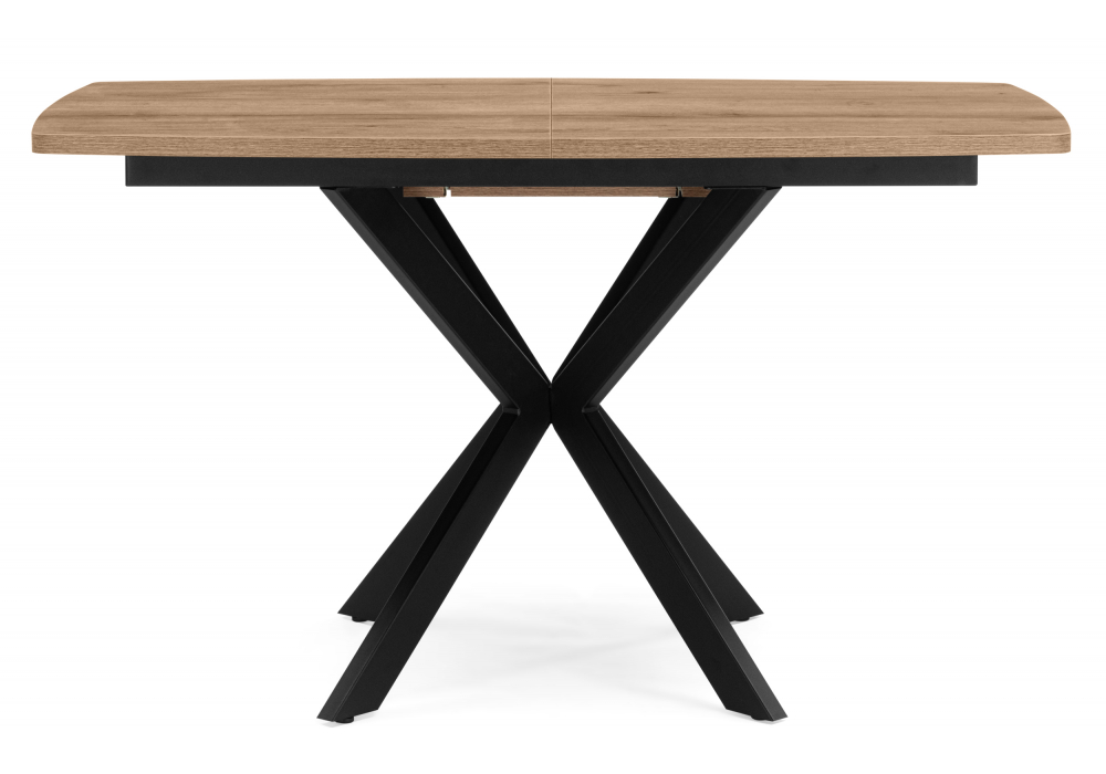 Деревянный стол Палу 130(170)х80 дуб веллингтон / черный