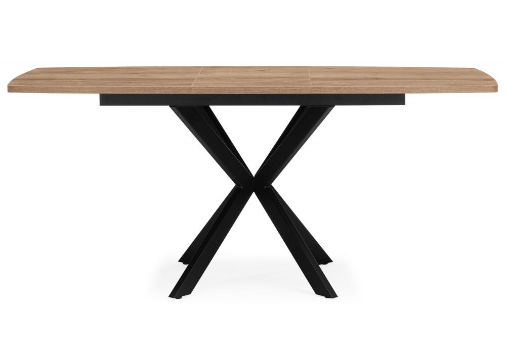 Деревянный стол Палу 130(170)х80 дуб веллингтон / черный