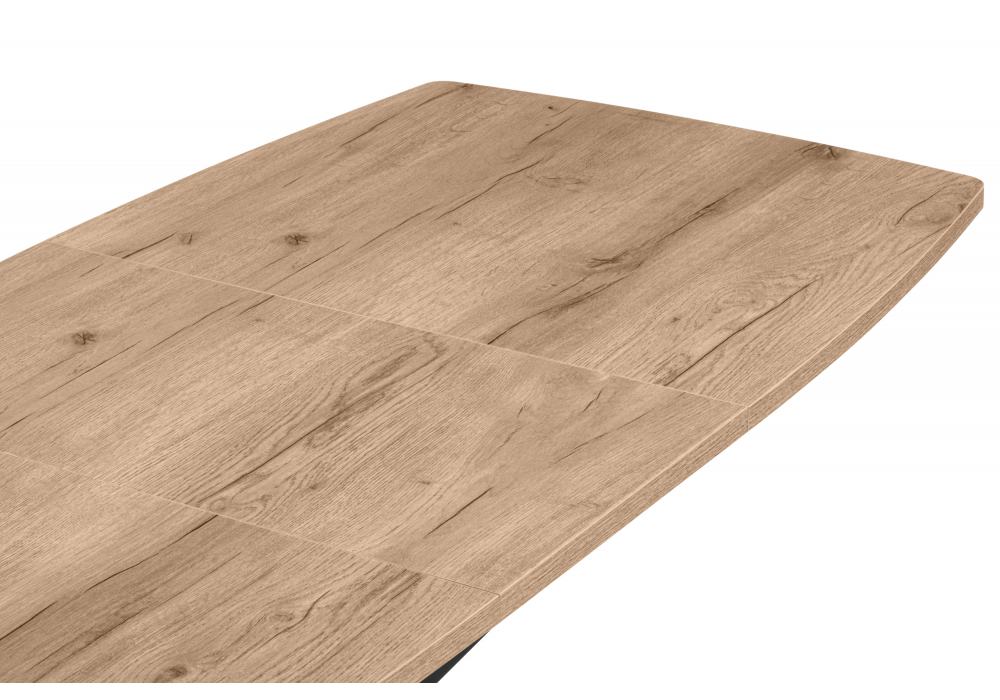 Деревянный стол Палу 130(170)х80 дуб веллингтон / черный