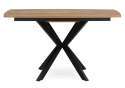 Деревянный стол Палу 130(170)х80 дуб веллингтон / черный