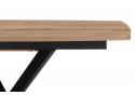 Деревянный стол Палу 130(170)х80 дуб веллингтон / черный