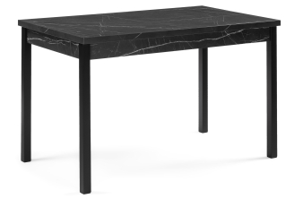 Деревянный стол Центавр 120(160)х70х76 файерстоун / черный матовый