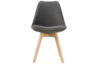 Стул на металлокаркасе Capri dark gray / black