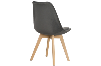 Стул на металлокаркасе Capri dark gray / black