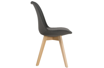Стул на металлокаркасе Capri dark gray / black