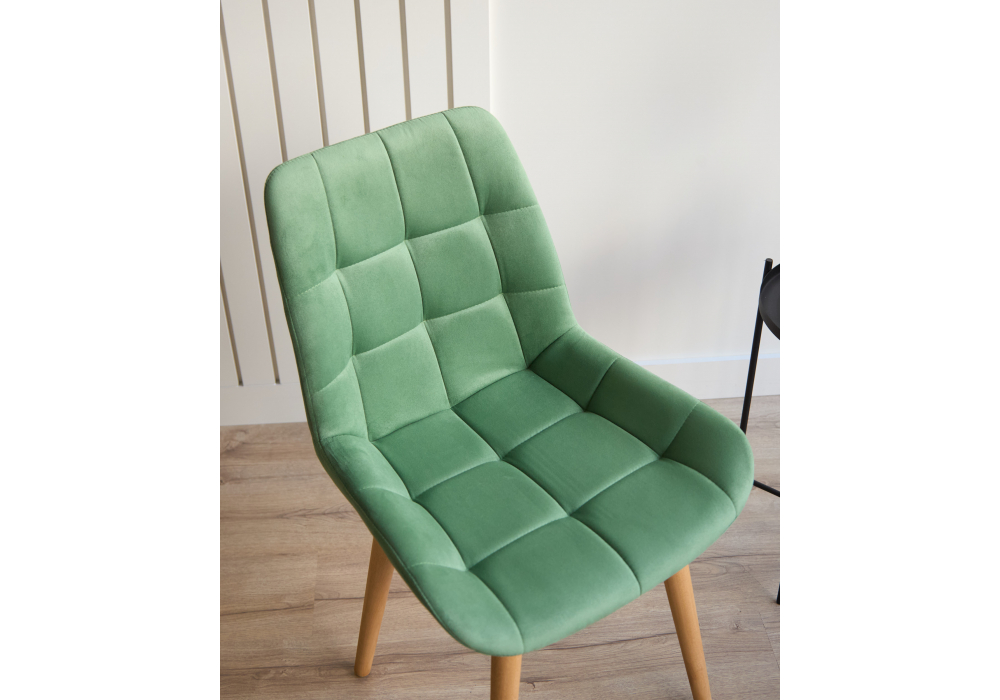 Деревянный стул Челси 360 фисташковый (zd 651) / светлое дерево