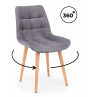Деревянный стул Челси 360 темно-серый (zd 995) / светлое дерево