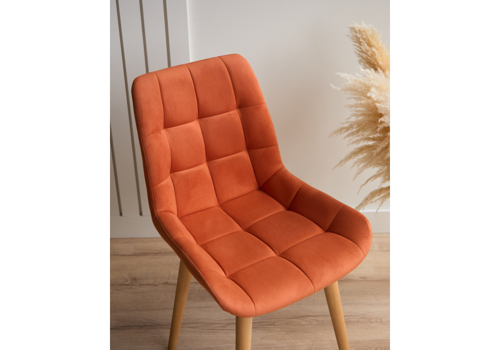 Деревянный стул Челси 360 терракотовый (zd 432) / светлое дерево