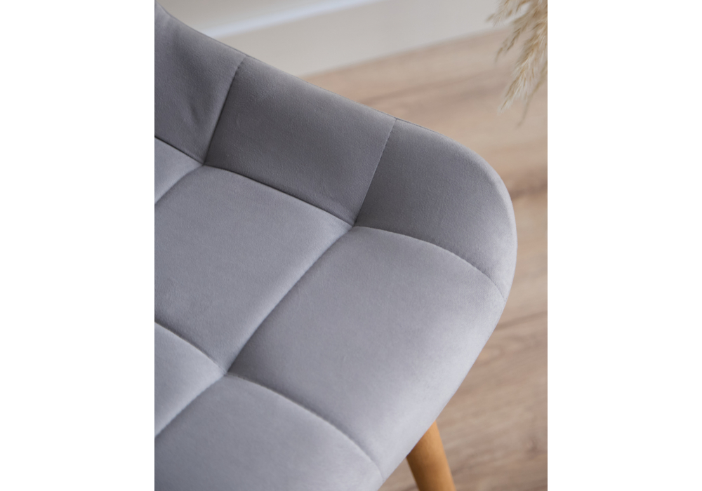 Деревянный стул Челси светло-серый (zd 960) / светлое дерево