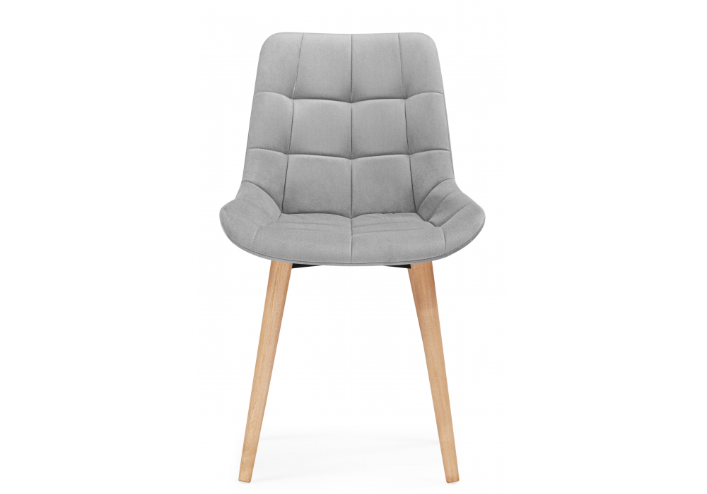 Деревянный стул Челси светло-серый (zd 960) / светлое дерево