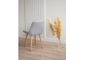 Деревянный стул Челси светло-серый (zd 960) / светлое дерево