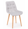 Деревянный стул Челси светло-серый (zd 960) / светлое дерево