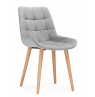 Деревянный стул Челси светло-серый (zd 960) / светлое дерево