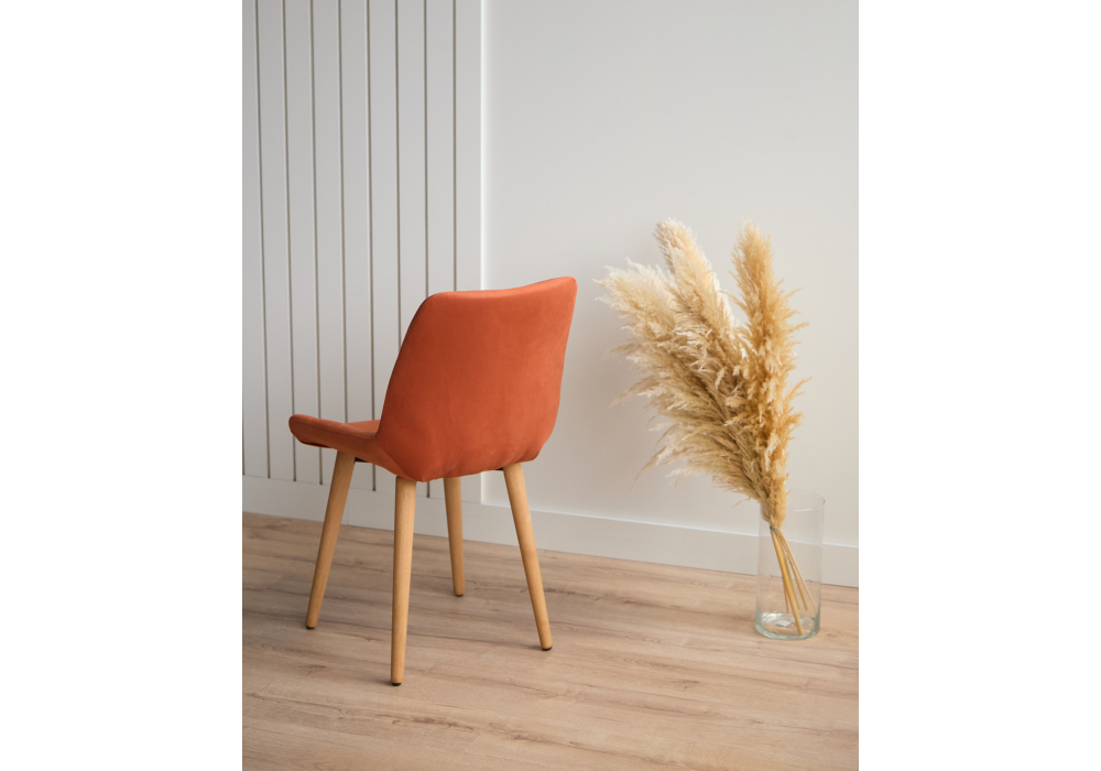 Деревянный стул Челси терракотовый (zd 432) / светлое дерево