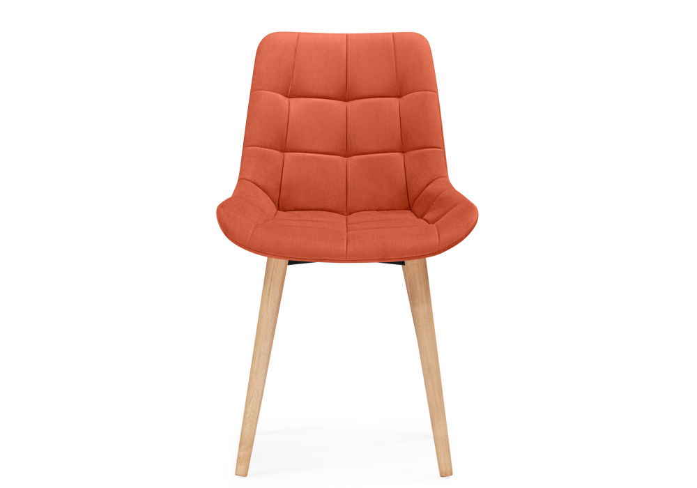 Деревянный стул Челси терракотовый (zd 432) / светлое дерево