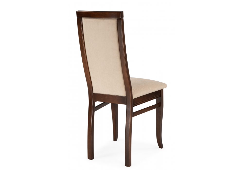 Деревянный стул Давиано велюр тедди 008 / орех темный