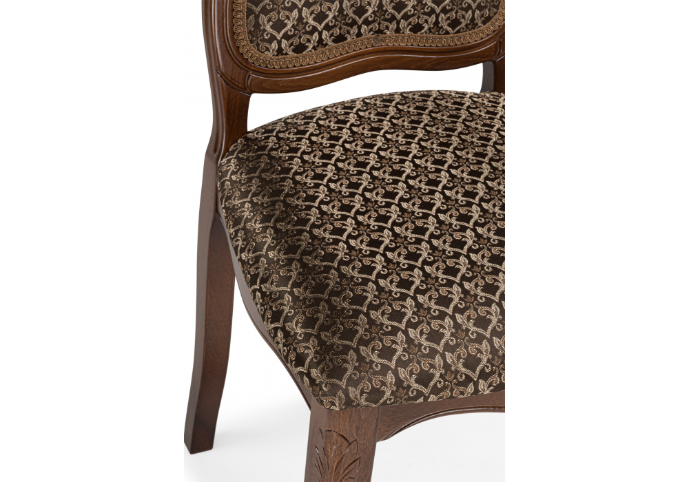 Деревянный стул Эмилин бежевый тк. М14 (Т56) / вишня