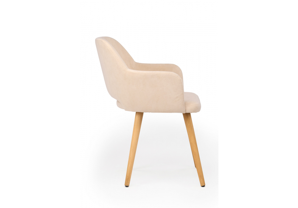 Деревянный стул Эолин 360 бежевый (glory 03) / светлое дерево