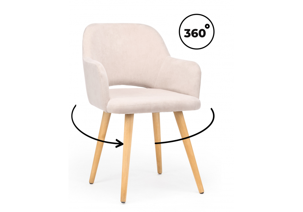 Деревянный стул Эолин 360 латте (glory 10) / светлое дерево