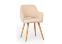 Деревянный стул Эолин бежевый (glory 03) / светлое дерево