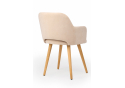 Деревянный стул Эолин бежевый (glory 03) / светлое дерево