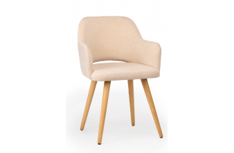 Деревянный стул Эолин бежевый (glory 03) / светлое дерево