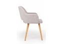 Деревянный стул Эолин светло-серый (glory 36) / светлое дерево