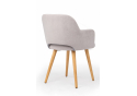 Деревянный стул Эолин светло-серый (glory 36) / светлое дерево