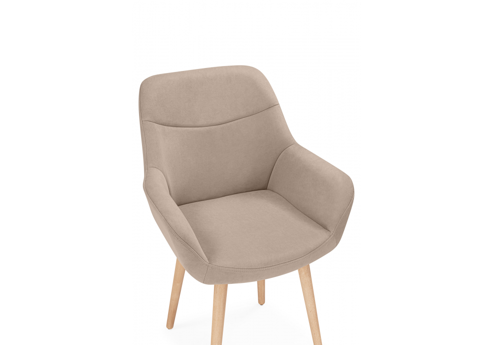 Деревянный стул Флюид 360 бежевый (zd 210) / светлое дерево