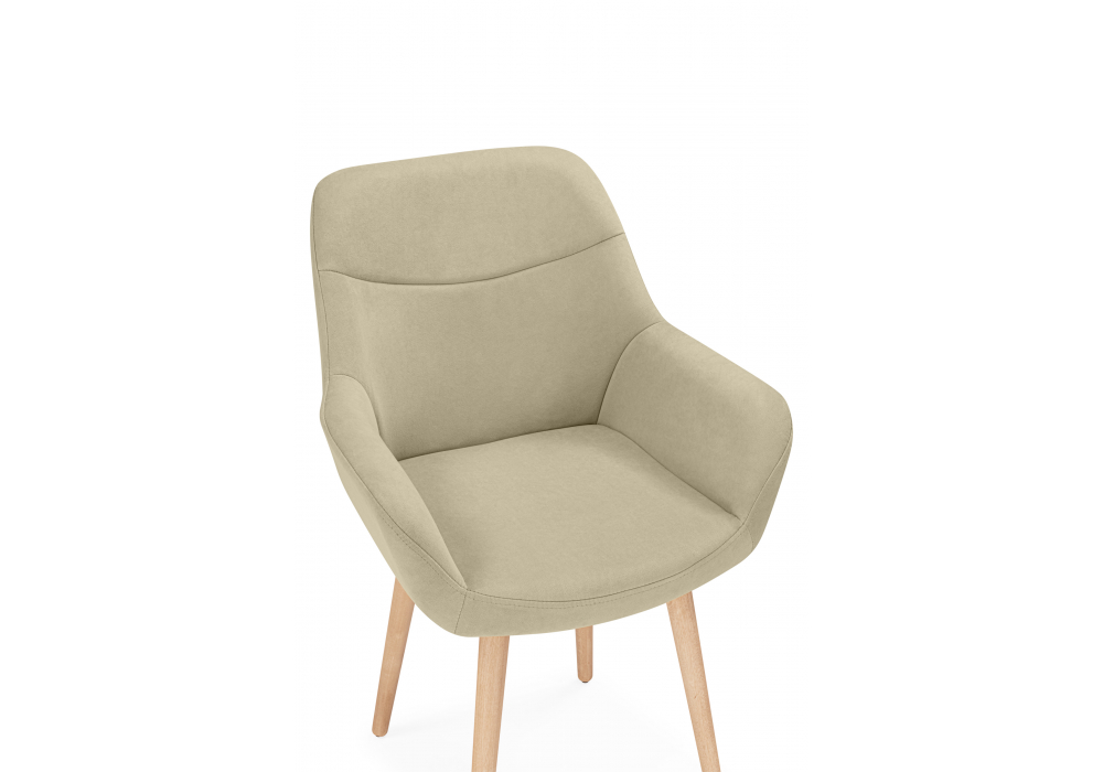 Деревянный стул Флюид 360 бежевый (zd 210) / светлое дерево
