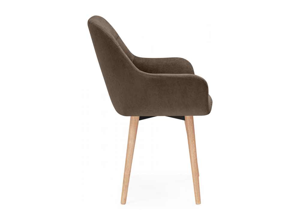 Деревянный стул Флюид 360 коричневый (glory 08) / светлое дерево