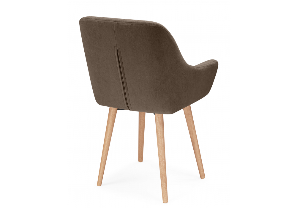 Деревянный стул Флюид 360 коричневый (glory 08) / светлое дерево