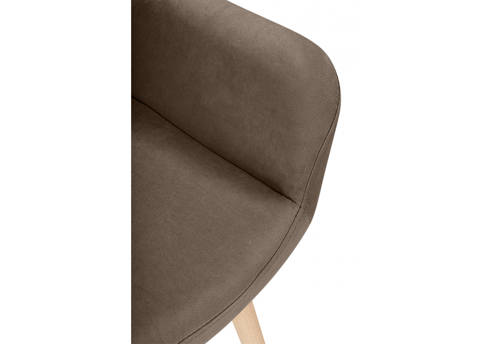 Деревянный стул Флюид 360 коричневый (glory 08) / светлое дерево