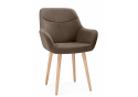 Деревянный стул Флюид 360 коричневый (glory 08) / светлое дерево