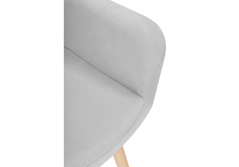 Деревянный стул Флюид 360 светло-серый (zd 960) / светлое дерево