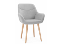 Деревянный стул Флюид 360 светло-серый (zd 960) / светлое дерево