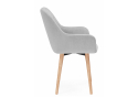 Деревянный стул Флюид 360 светло-серый (zd 960) / светлое дерево