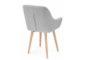 Деревянный стул Флюид 360 светло-серый (zd 960) / светлое дерево