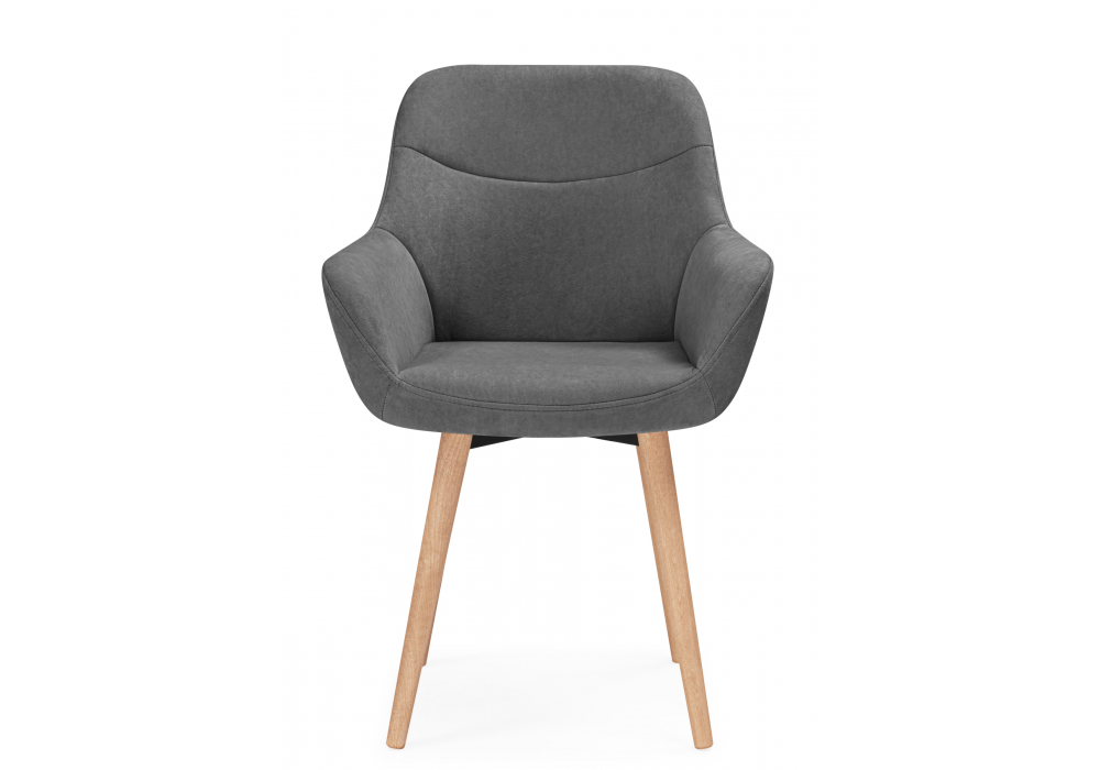 Деревянный стул Флюид 360 темно-серый (zd 995) / светлое дерево