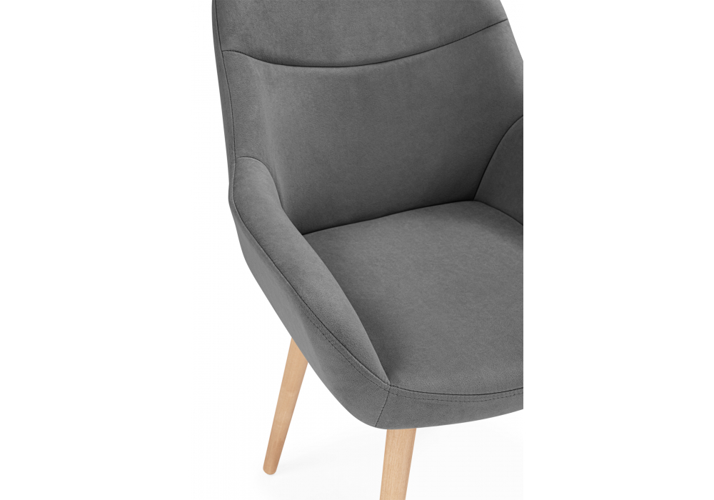 Деревянный стул Флюид 360 темно-серый (zd 995) / светлое дерево