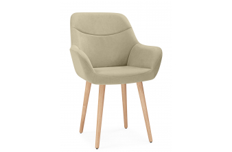 Деревянный стул Флюид бежевый (zd 210) / светлое дерево