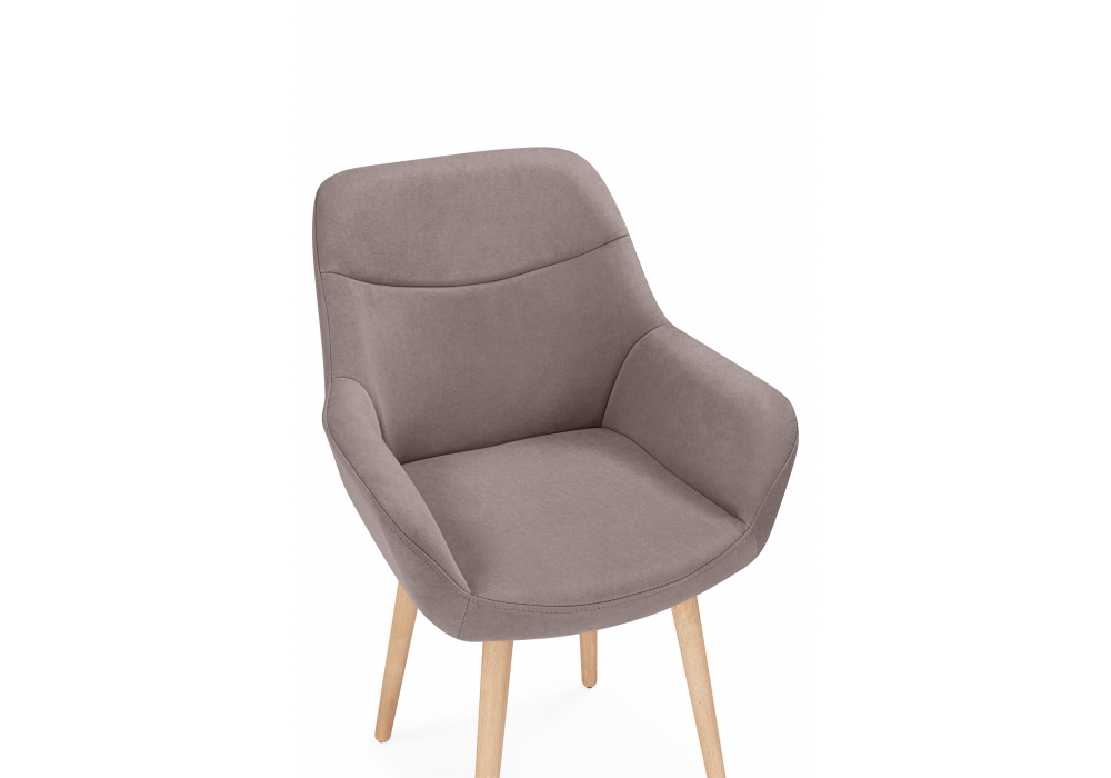 Деревянный стул Флюид латте (zd 290) / светлое дерево