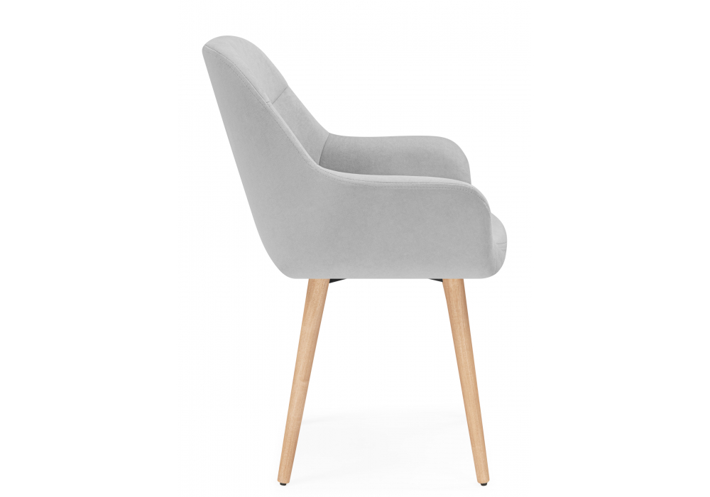 Деревянный стул Флюид светло-серый (zd 960) / светлое дерево